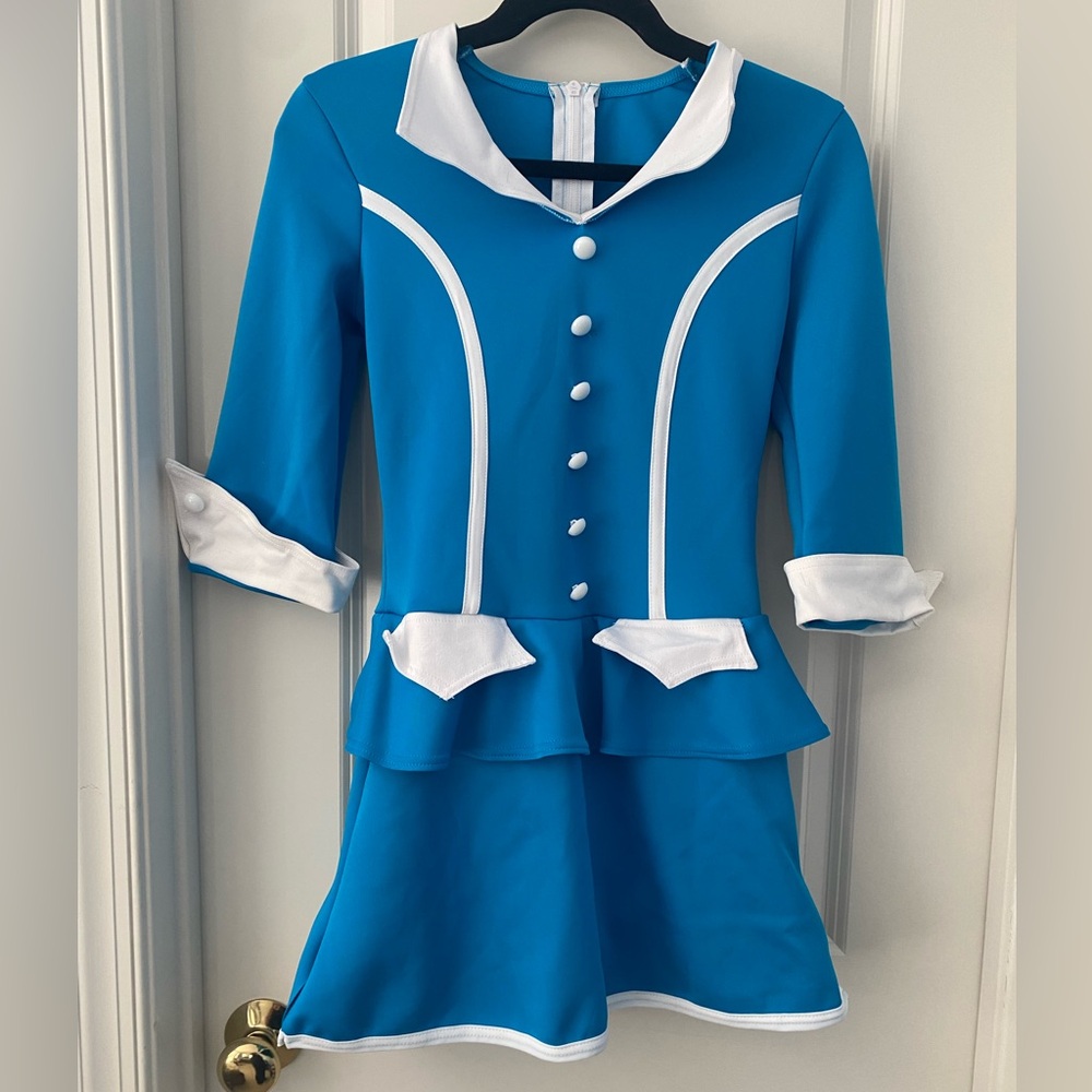 Flight attendant costume.